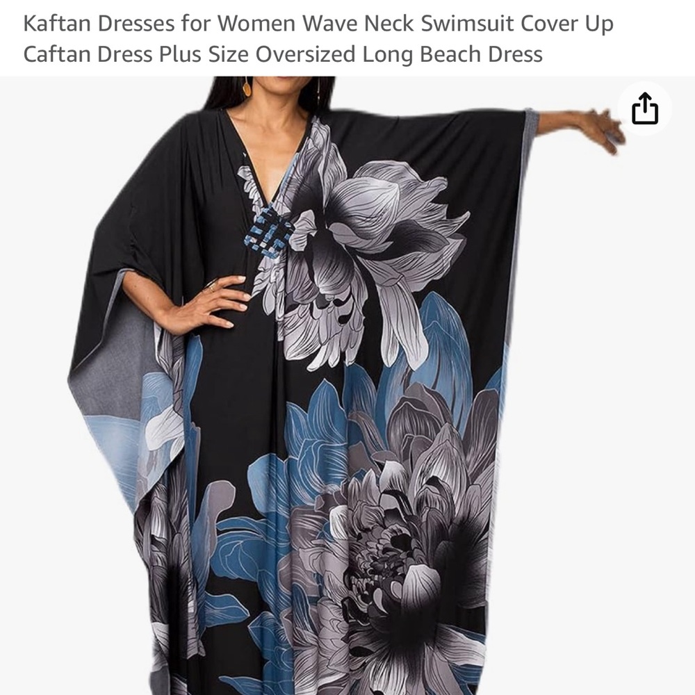 Kaftan swim suit cover up.